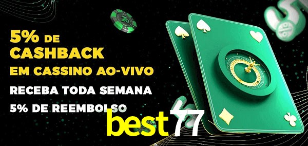 Promoções do cassino ao Vivo best77